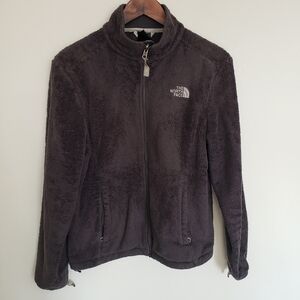 Vintage The North Face Fleece Teddy Full Zip Jacket Gray Size Medium